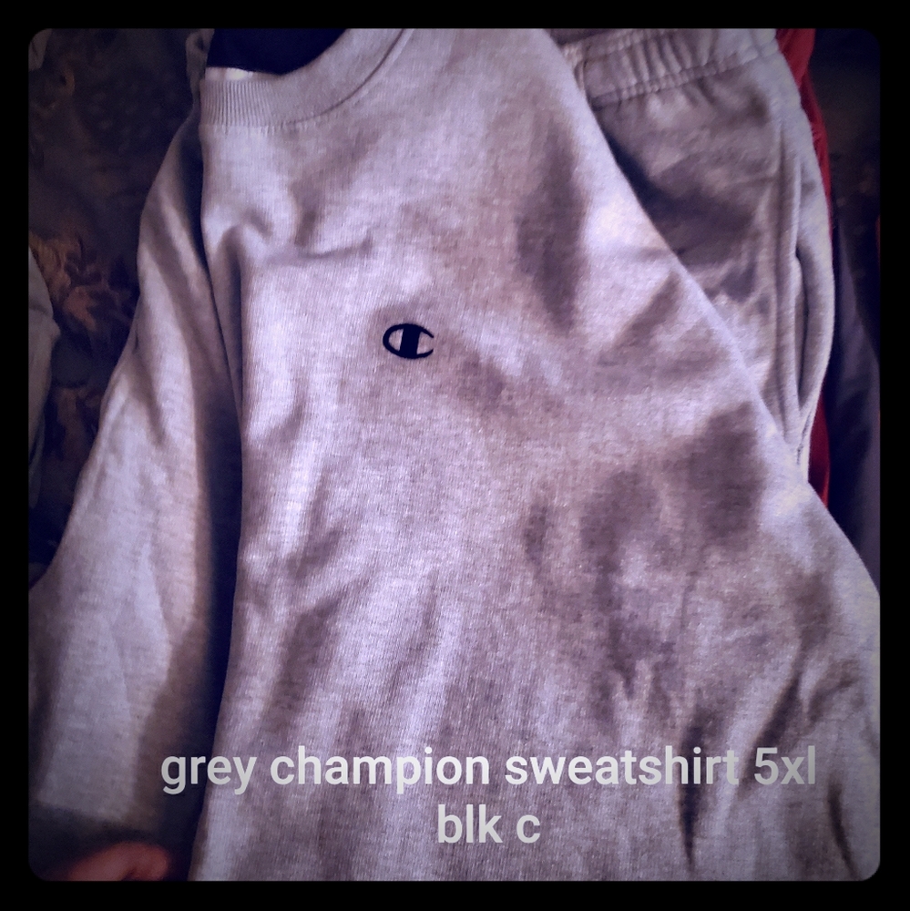 Champion grey crew neck sweat shirt  5xl